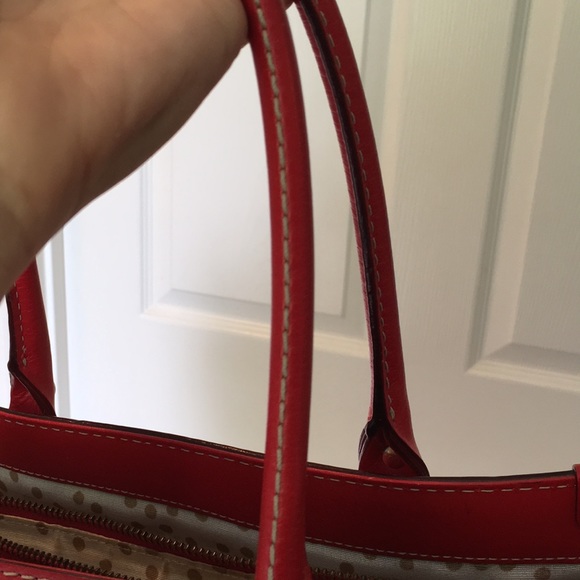 Kate Spade cherry red purse with dust cover - Picture 14 of 15